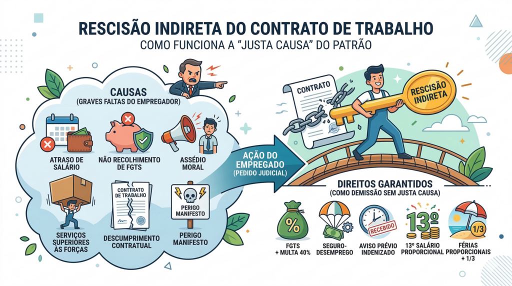 Rescisão Indireta: o que é, quando pedir e quais são os seus direitos